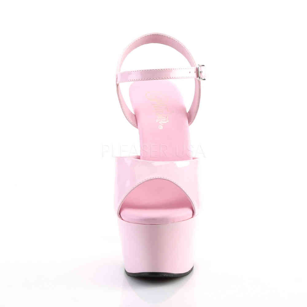 Pleaser - ASPIRE-609 Sandale à bride à la cheville, Pole dance chaussures - Chaussures de pole dance - Rose